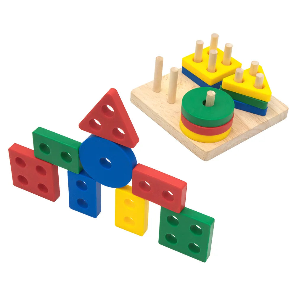 Silicone+Wooden Geometric Shape