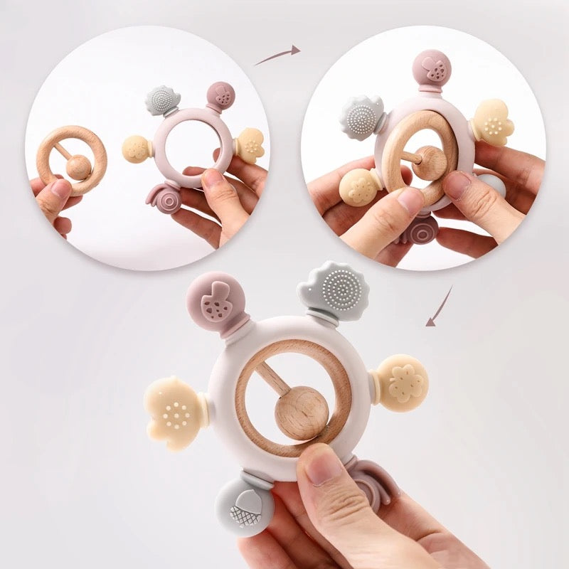 Montessori Rattle-Teether 2-in-1