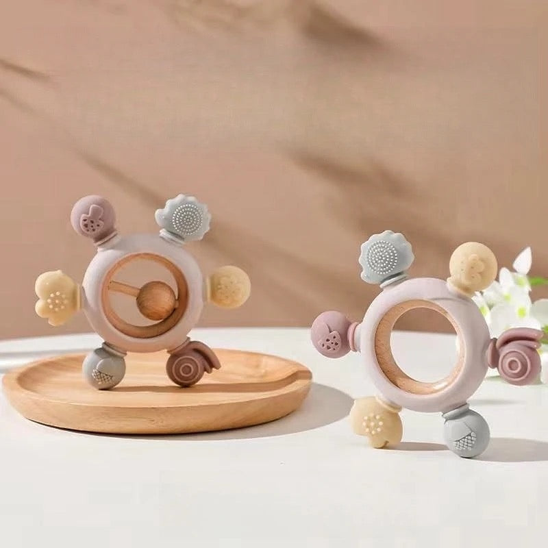 Montessori Rattle-Teether 2-in-1