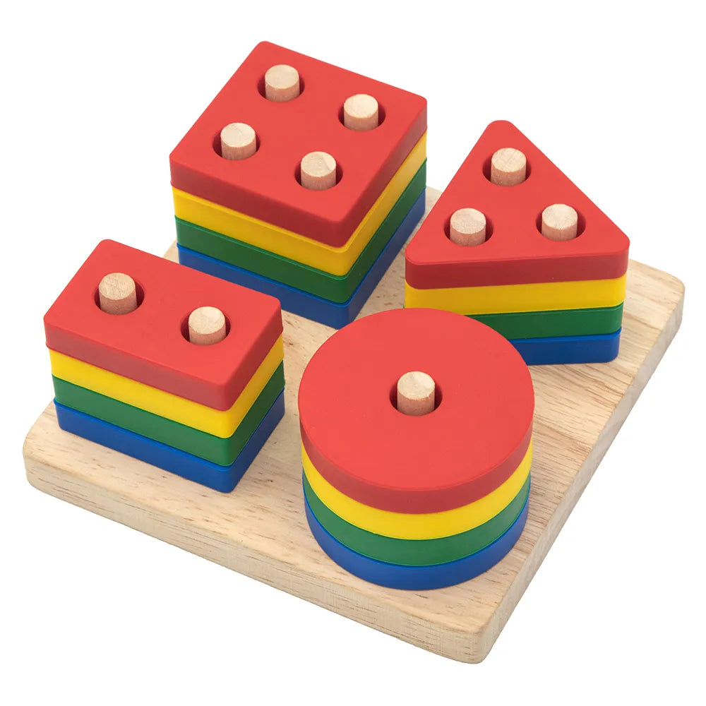 Silicone+Wooden Geometric Shape