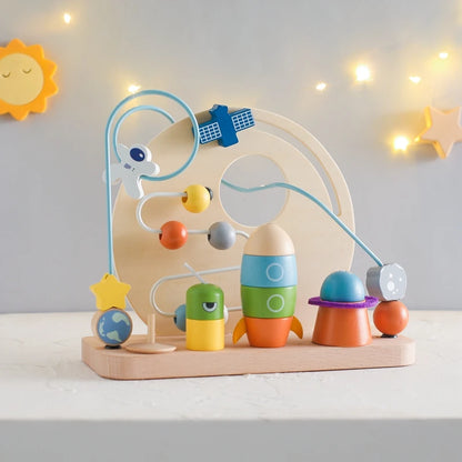 Wooden Planet Bead Maze