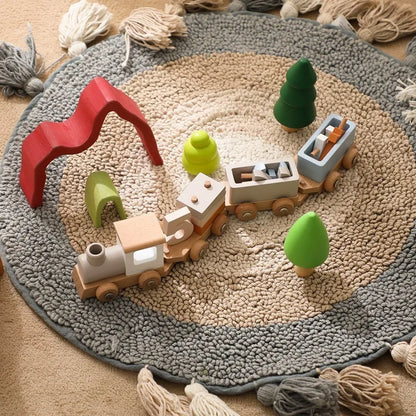 Montessori Wooden Birthday Train