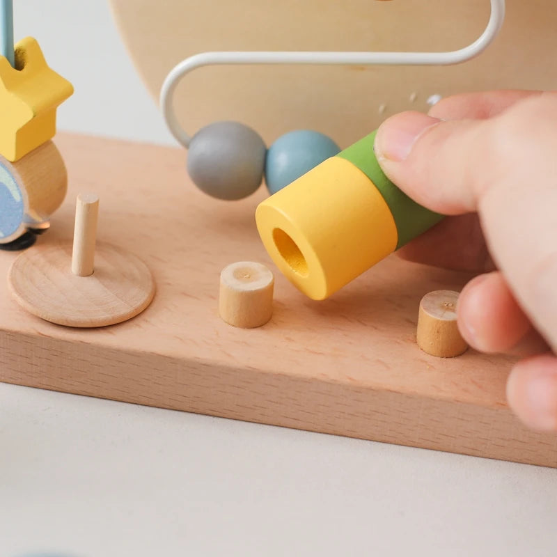 Wooden Planet Bead Maze