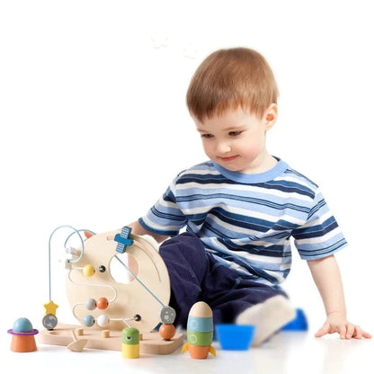 Wooden Planet Bead Maze