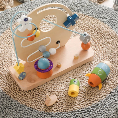 Wooden Planet Bead Maze